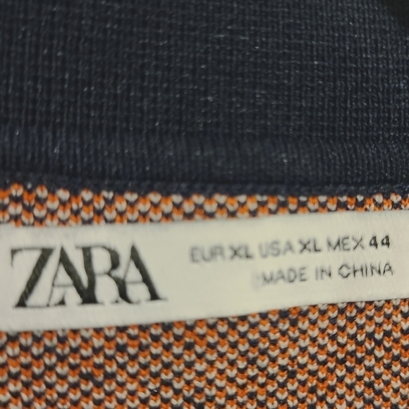 Zara | Men's Geometric or Jacquard Cardigan Sweater Jacket (Size XL) - Picture 3 of 15